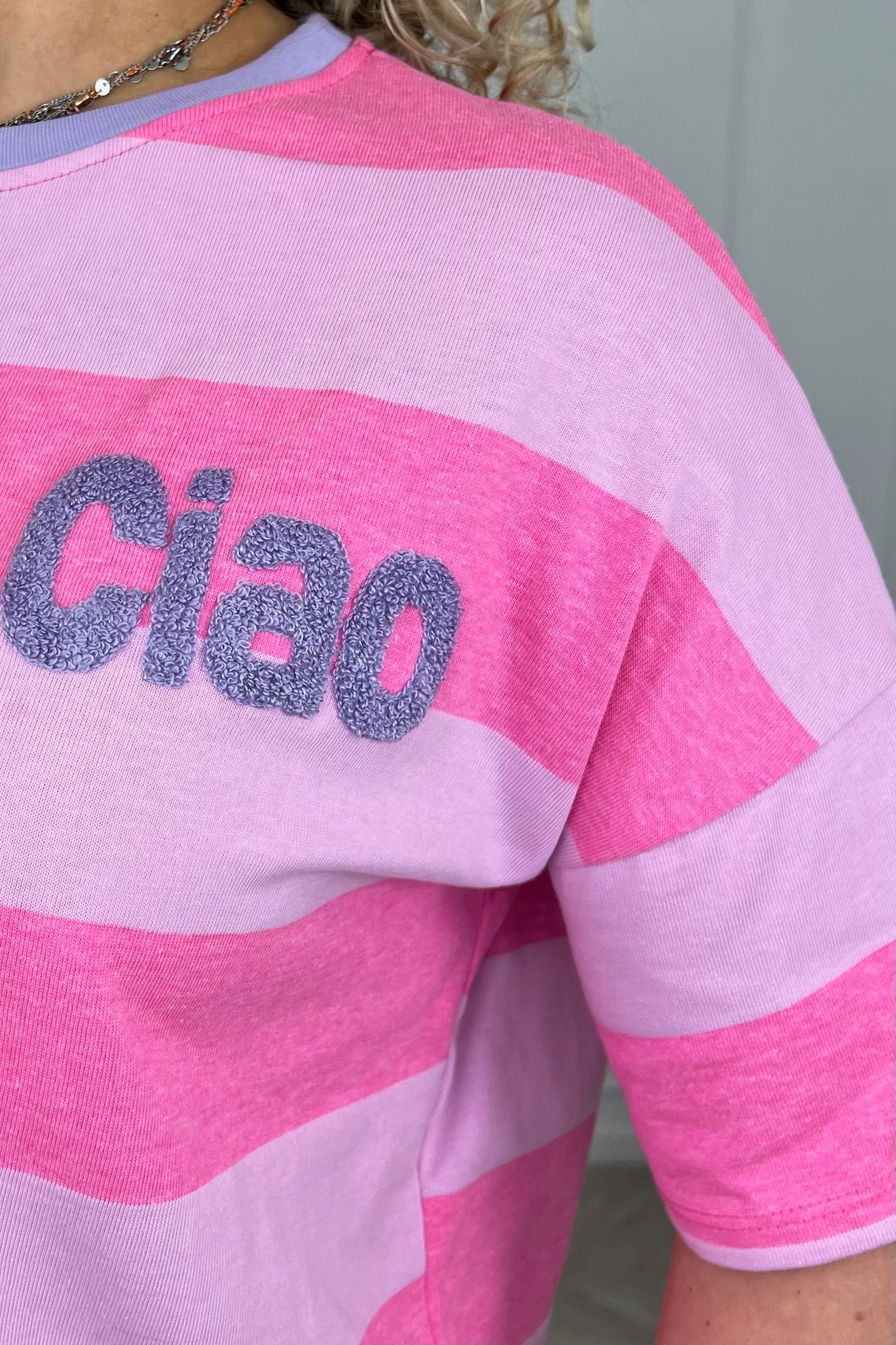 Ciao Bella Striped Shirt - Fuchsia/Pink/Lila - Image 5
