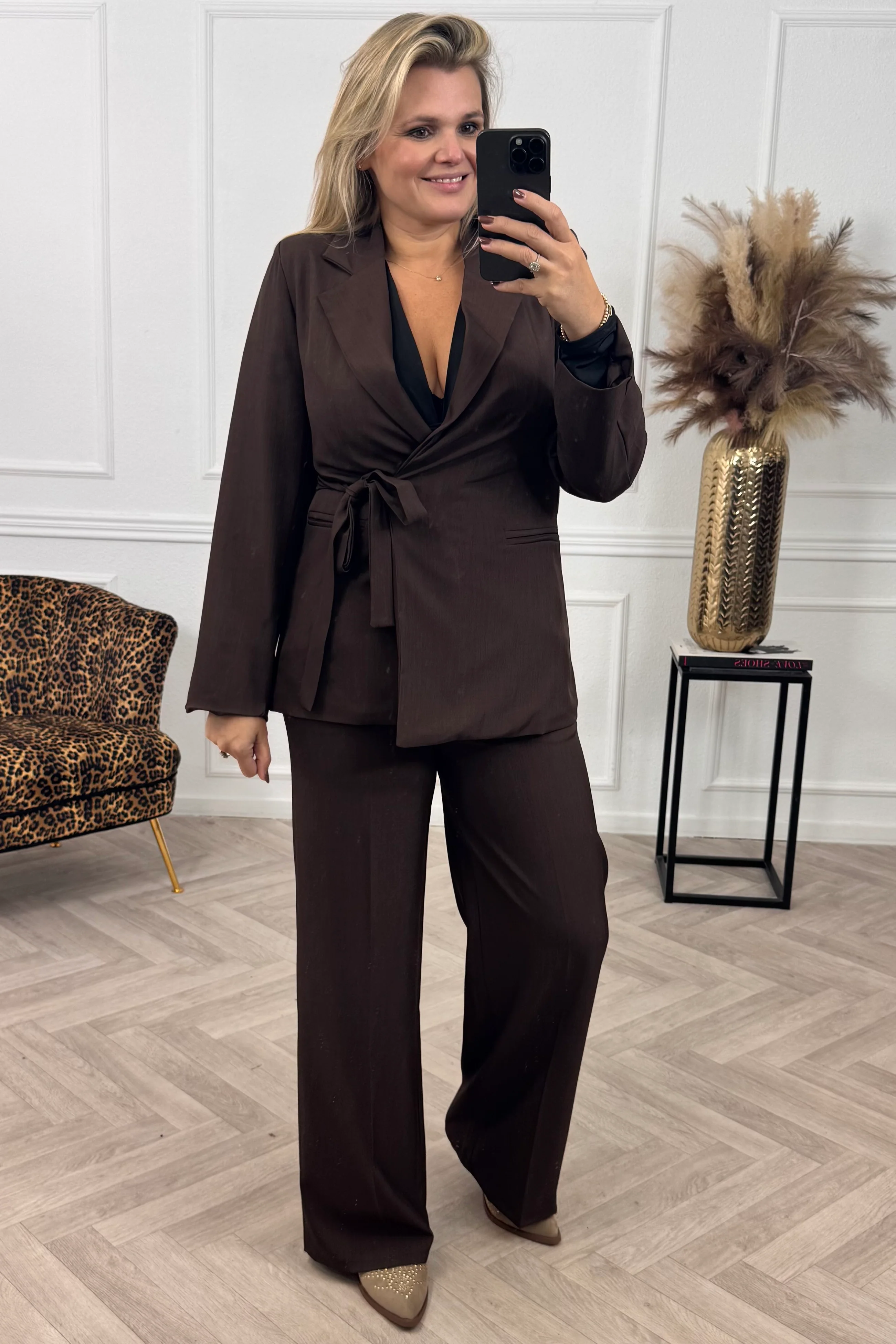 Classy Strik Coco Blazer - Brown