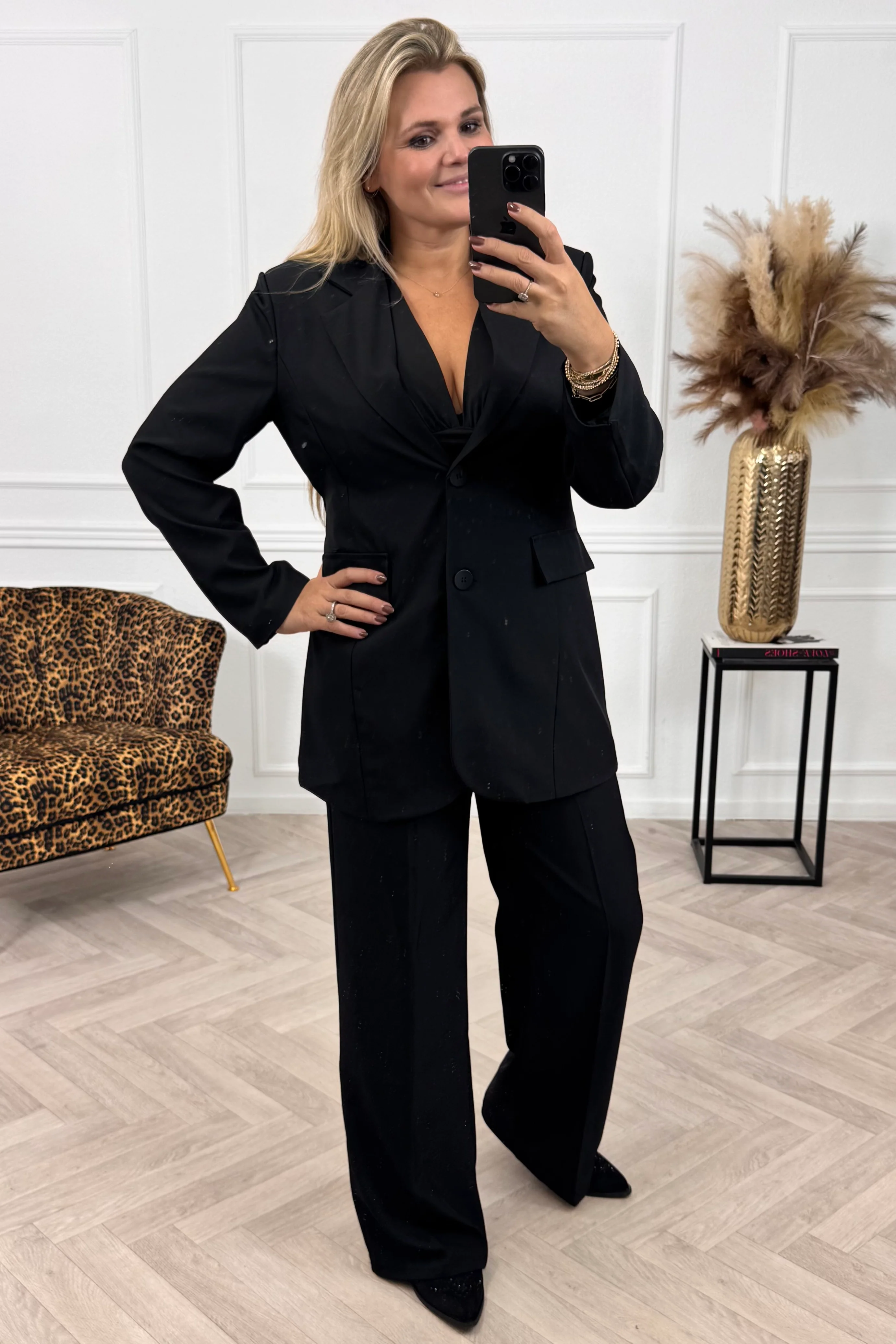 Classy Taille Coco Blazer - Black