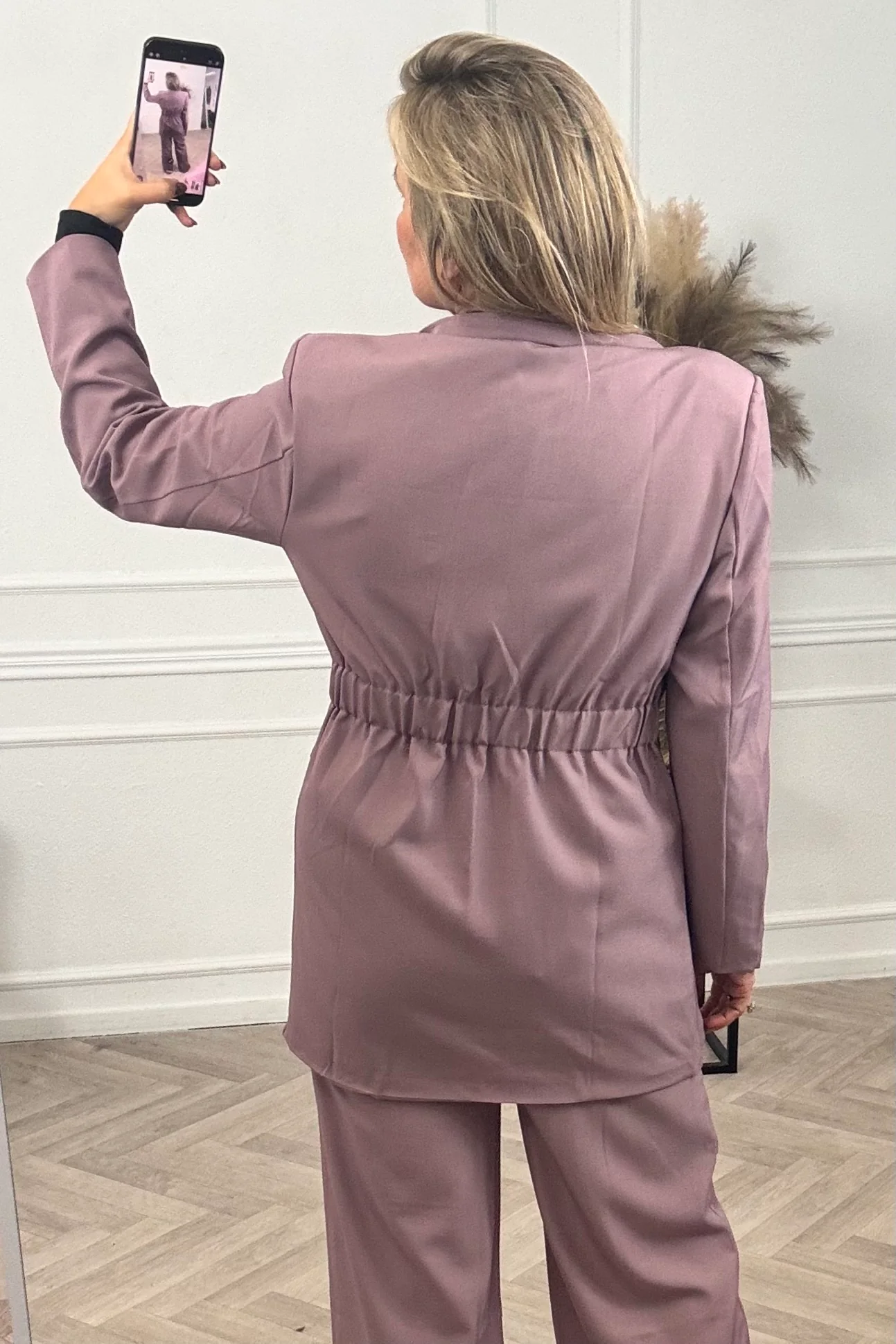 Classy Taille Coco Blazer - Mauve - Image 4
