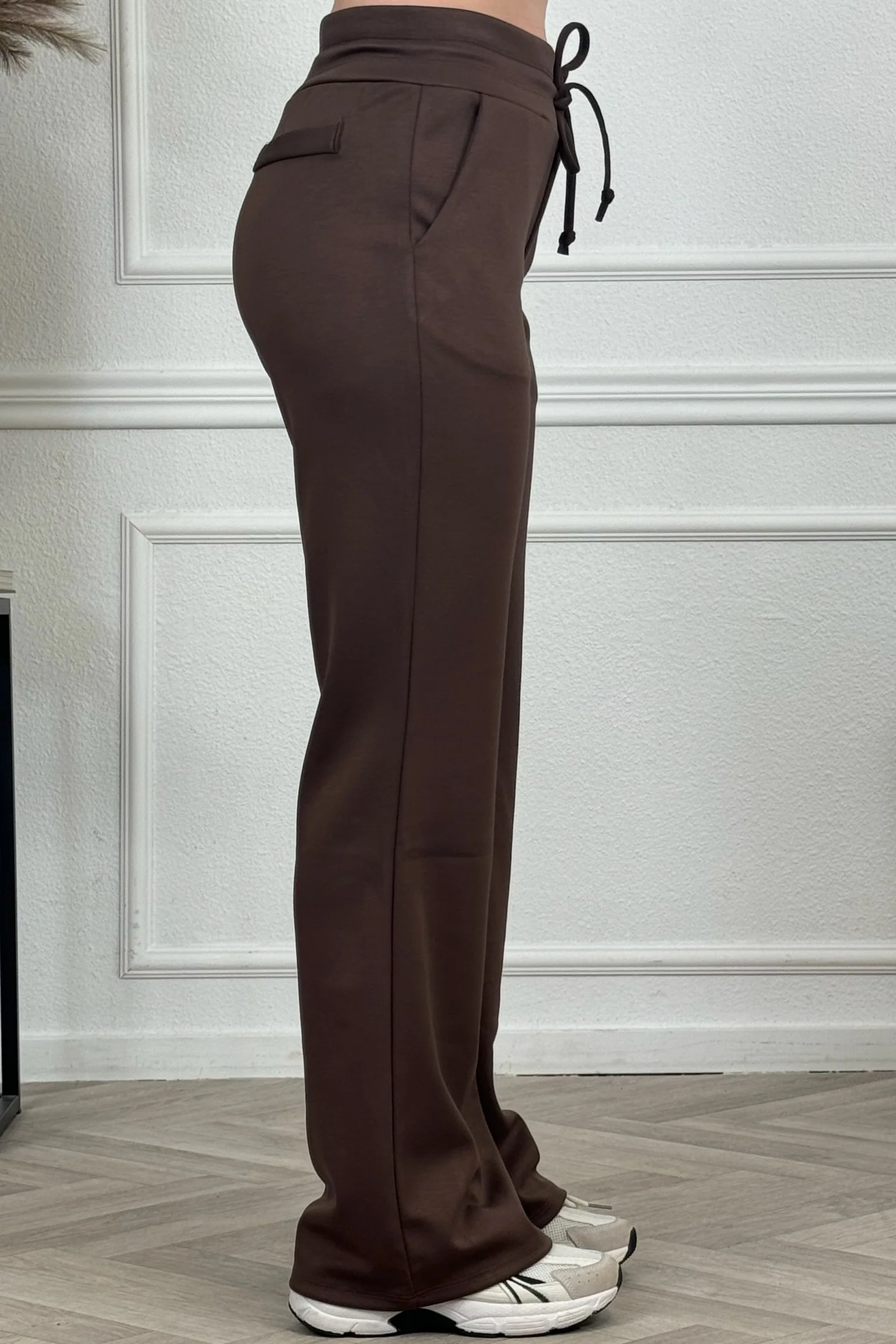 Luxury Scuba Pants - Chocolate - Image 3