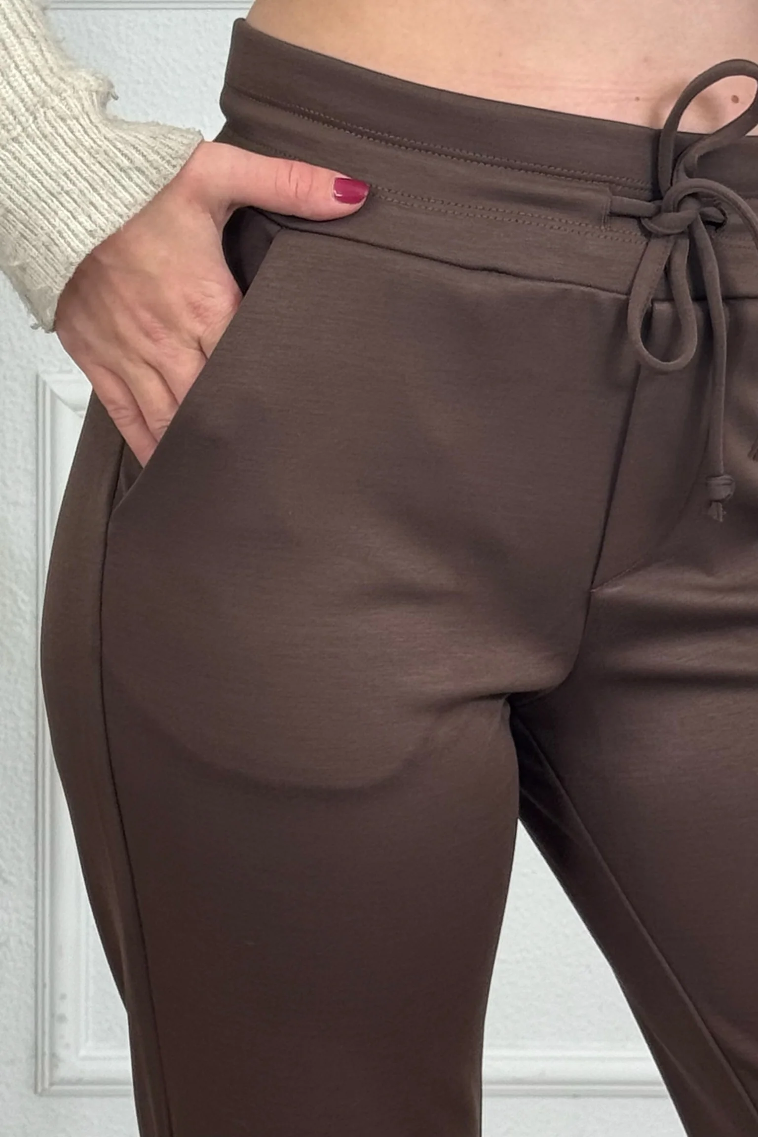 Luxury Scuba Pants - Chocolate - Image 7
