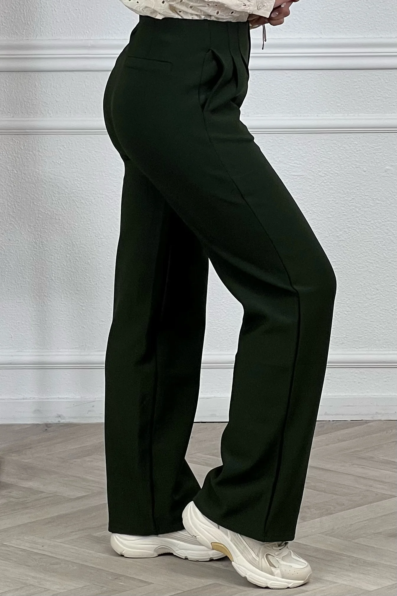 Nikki Straight Leg Pants - Armygreen - Image 2
