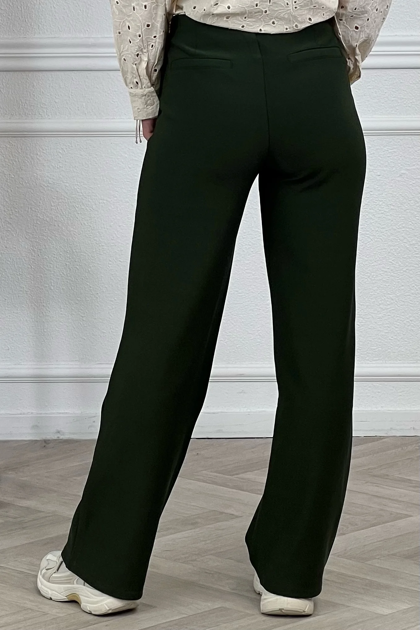 Nikki Straight Leg Pants - Armygreen - Image 3