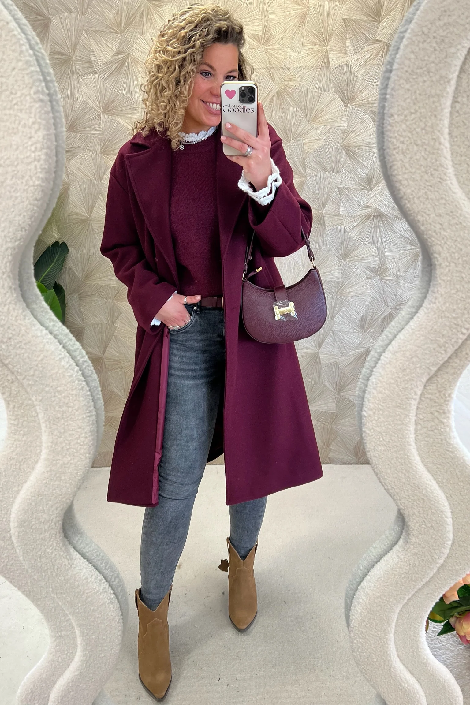 Perfect Basic Coat - Bordeaux