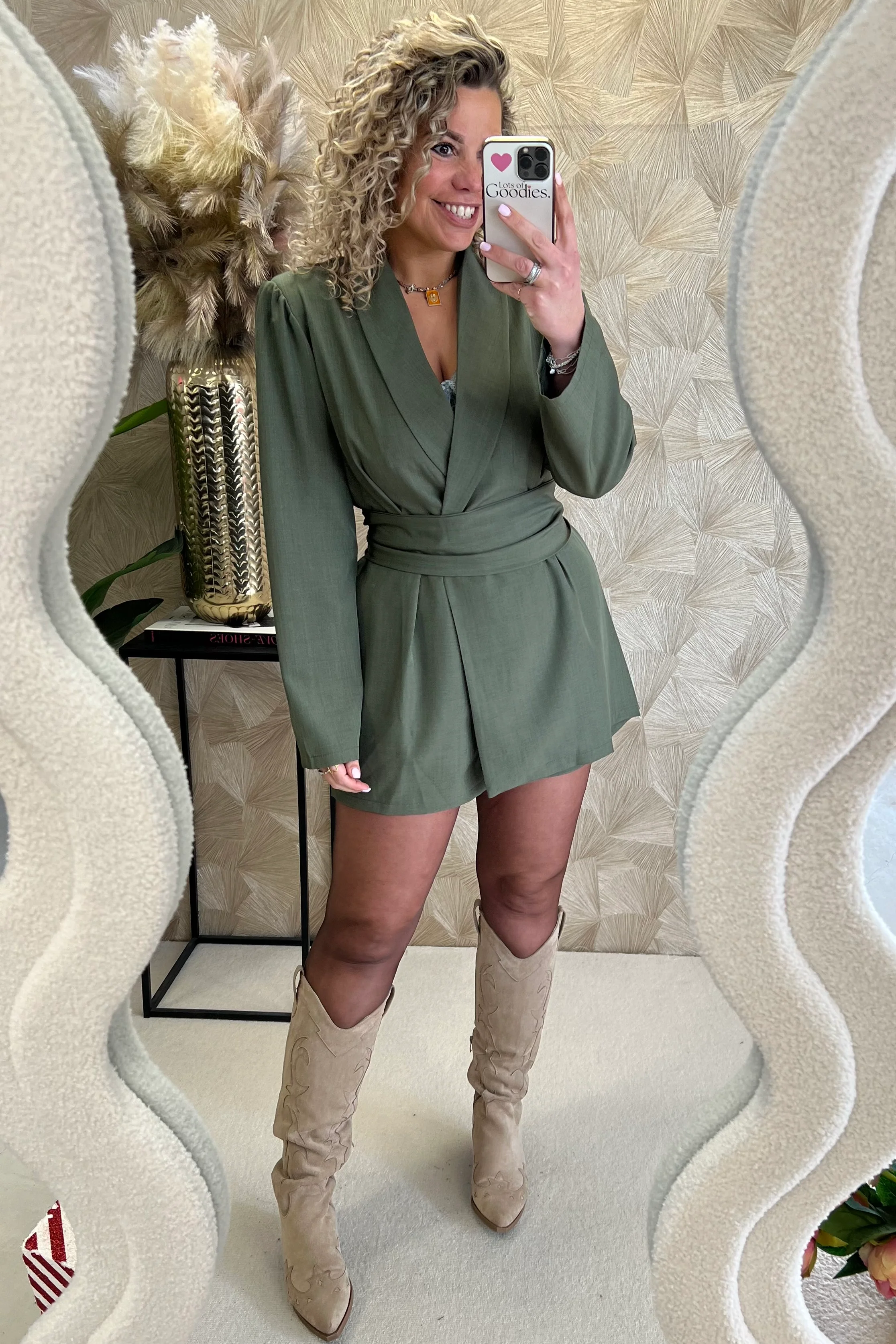 Perfect Chelsea Playsuit - Armygreen