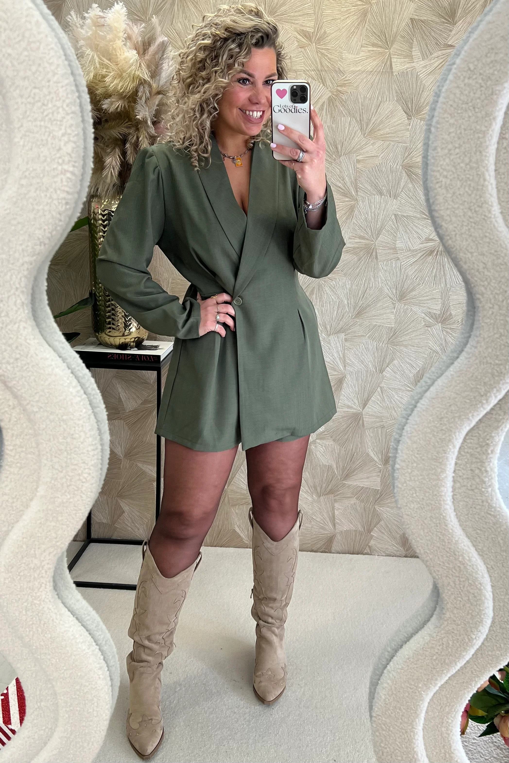 Perfect Chelsea Playsuit - Armygreen - Image 3