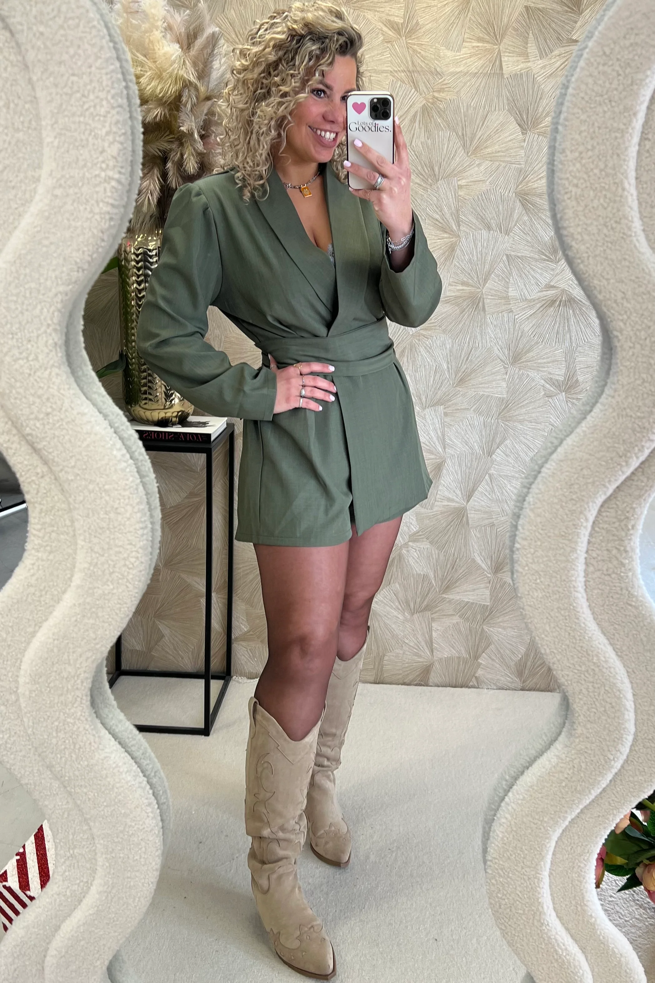 Perfect Chelsea Playsuit - Armygreen - Image 4