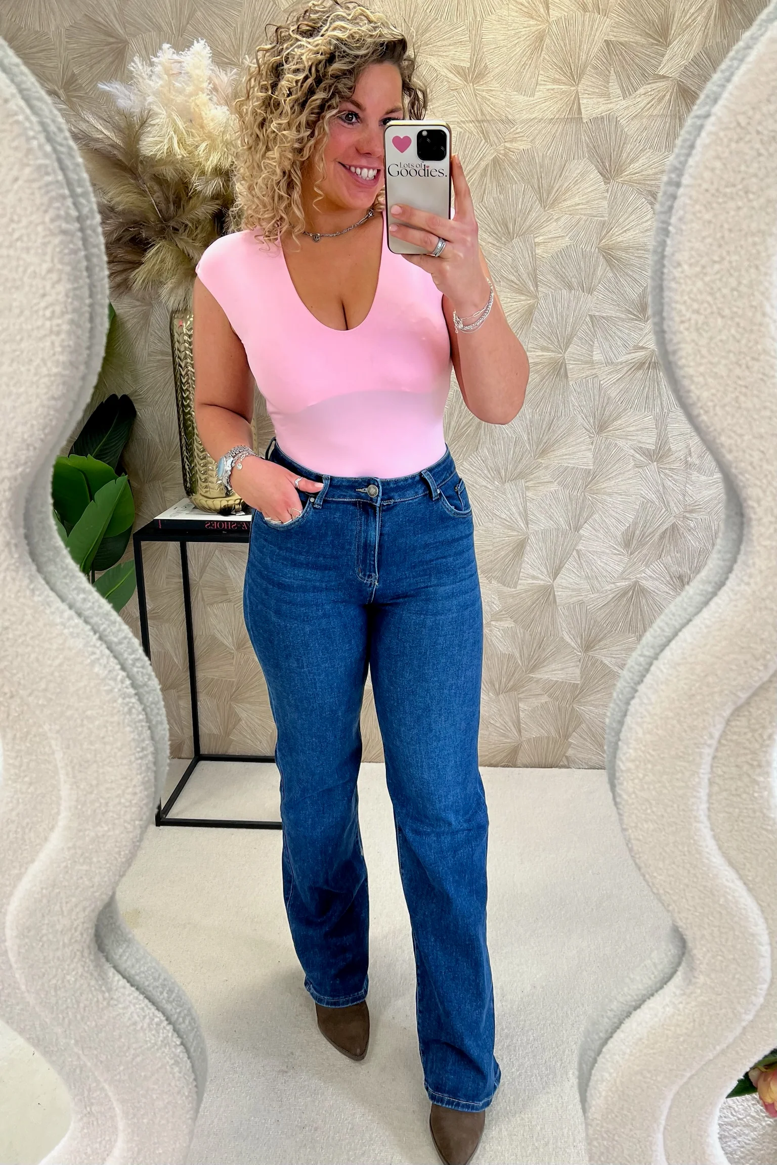 Perfect Short Sleeve Body - Pink - Image 2