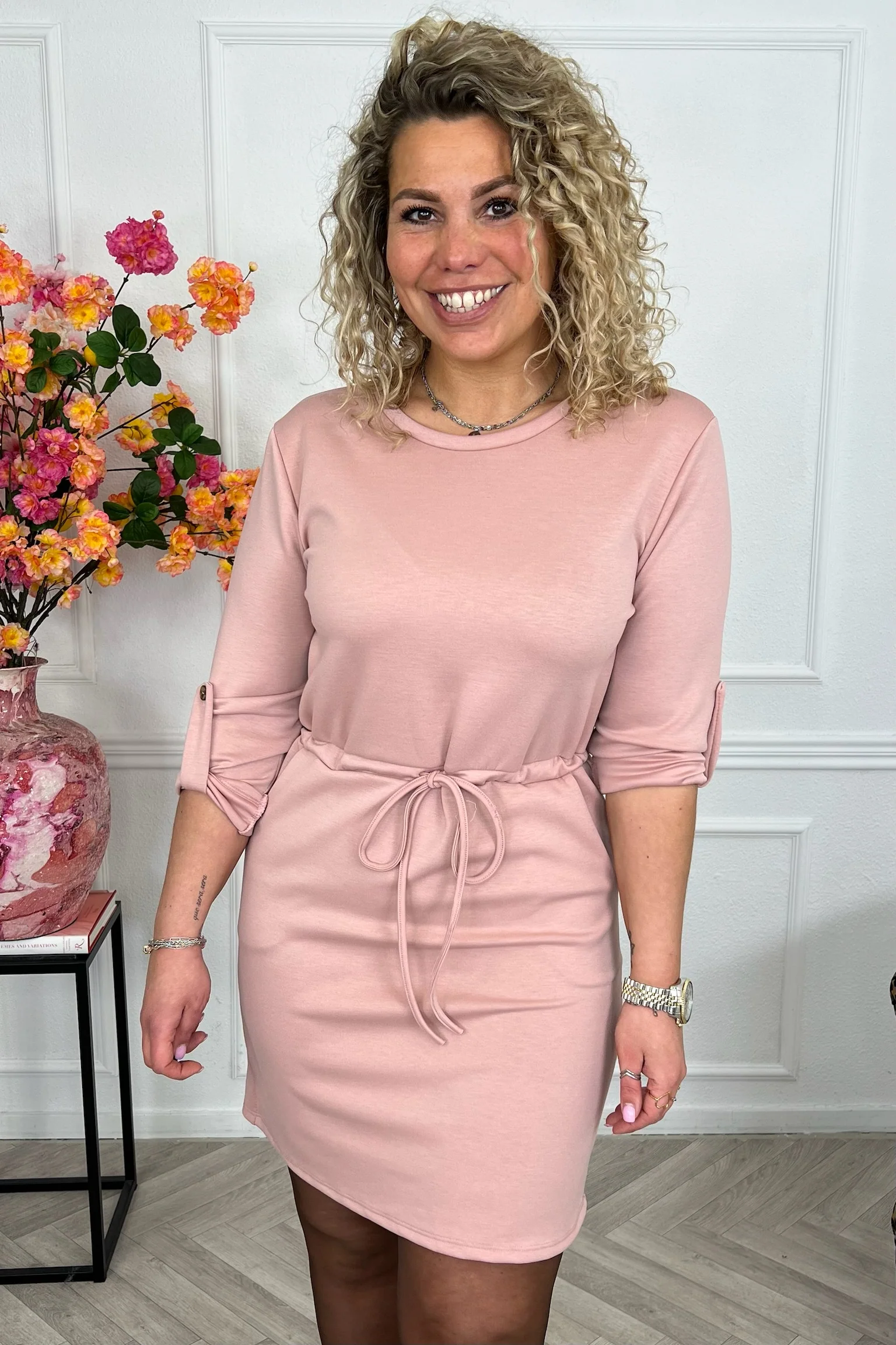 Perfect Sweater Dress - Old Pink