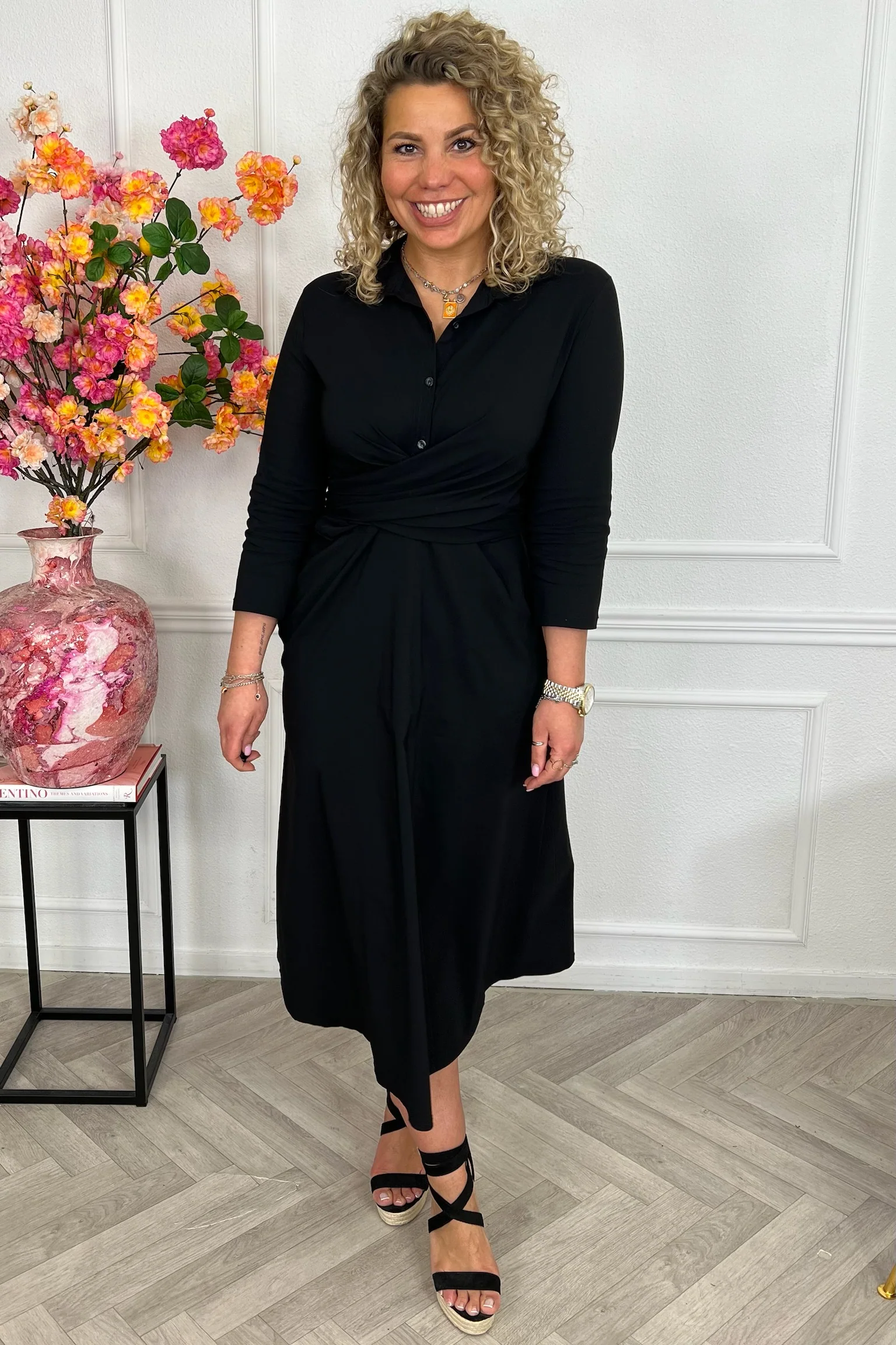 Perfect Travel Strik Dress - Black - Image 5