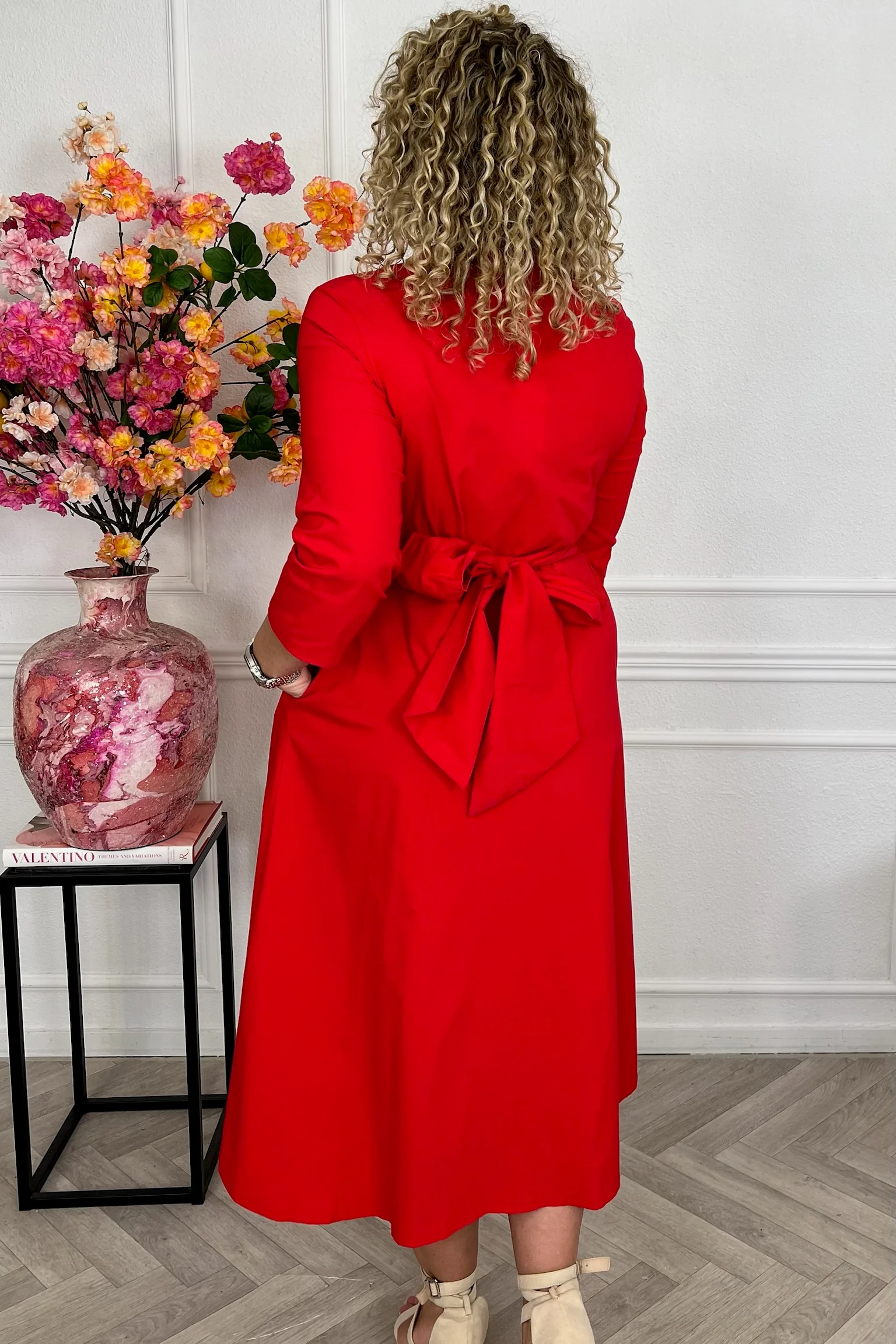 Perfect Travel Strik Dress - Red - Image 5