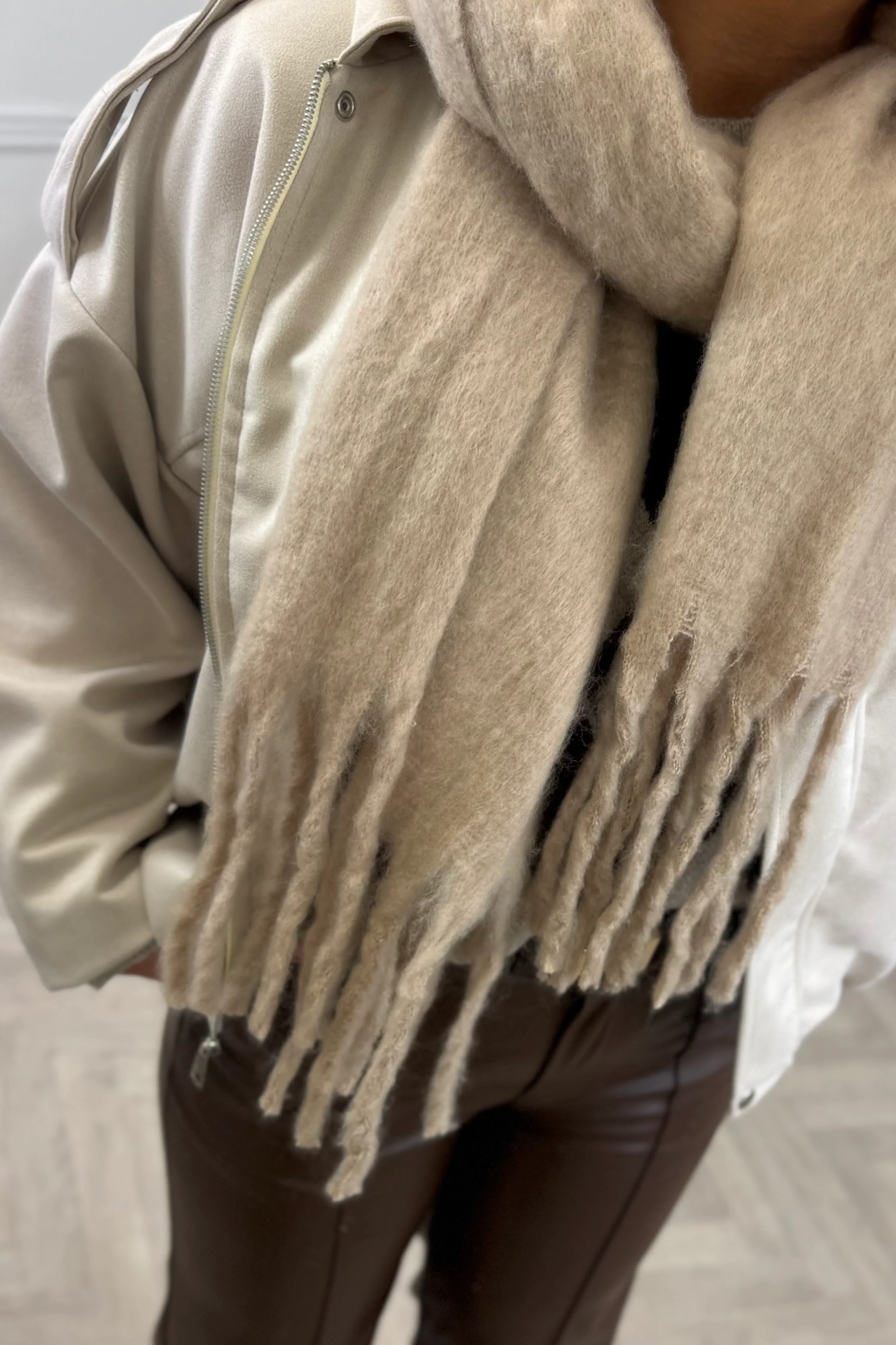 Perfect Warm Scarf - Beige - Image 2