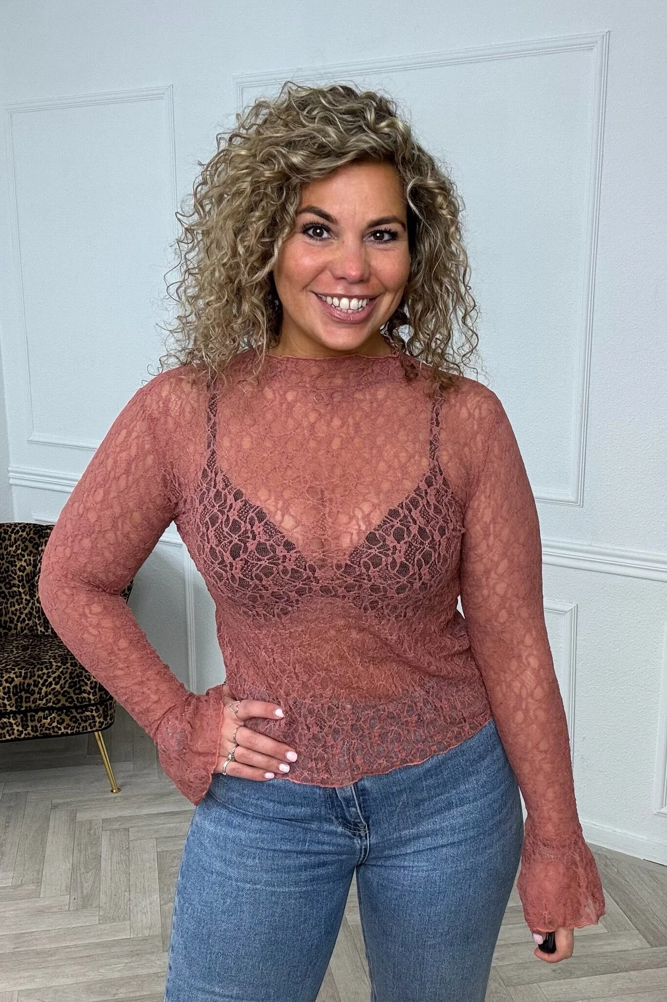 Roxy Lace Top - Rouille - Image 2