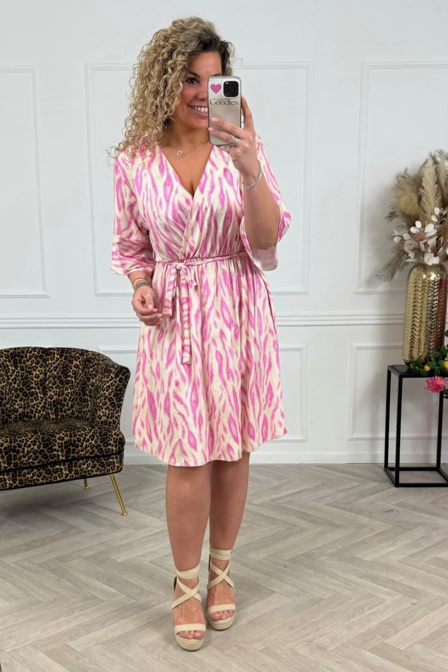 Short Jill Dress - Lila/Beige - Image 3