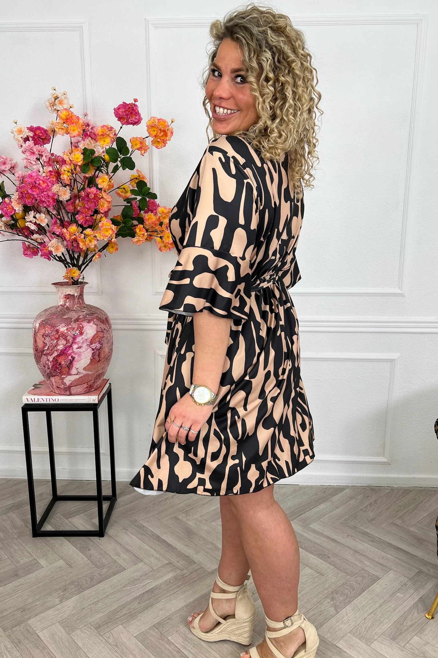 Short Jill Dress - Roma Camel - Image 3