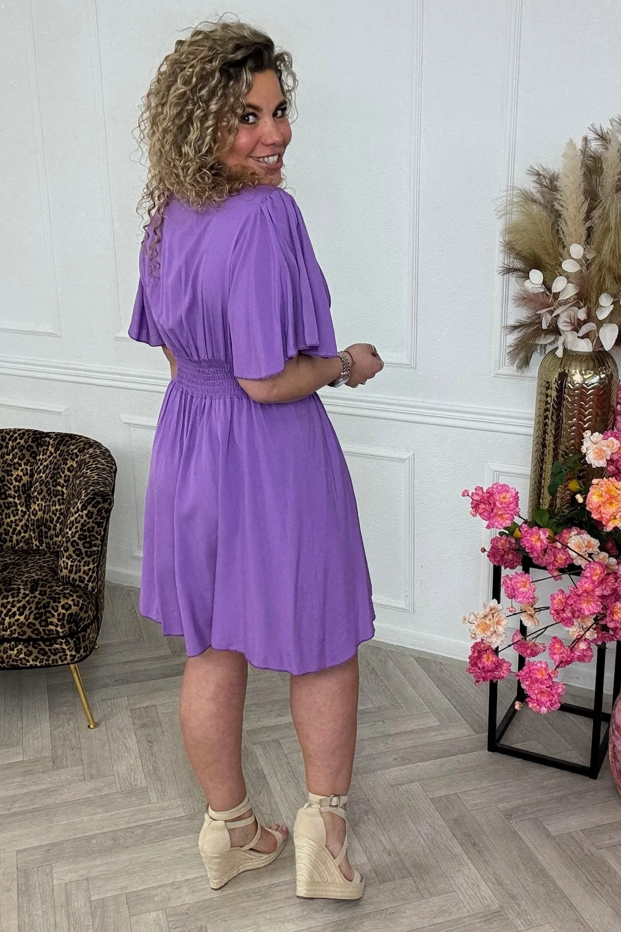 Sicilia Summer Dress - Lavender - Image 3