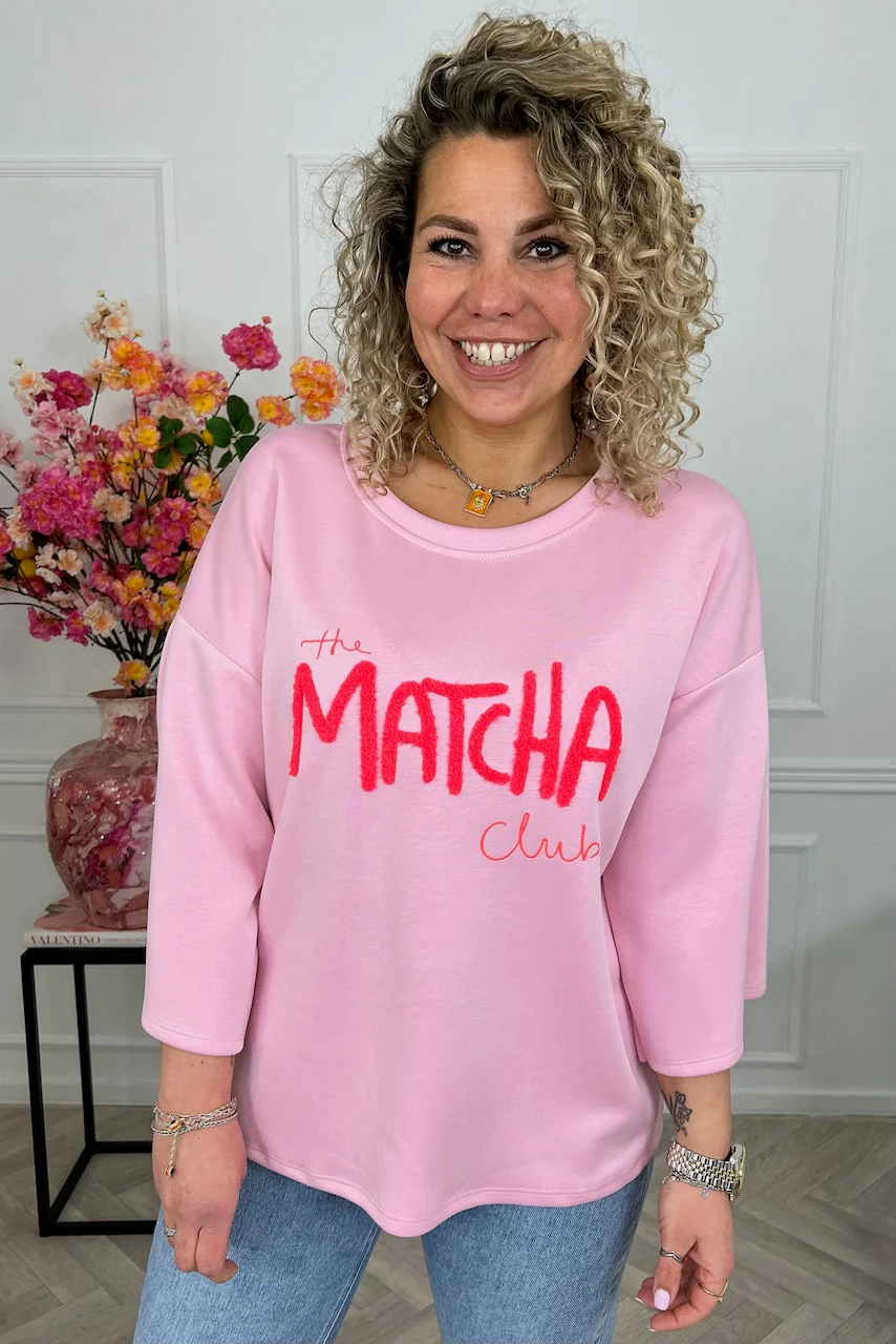 Spring Matcha Sweater - Pink/Red - Image 2