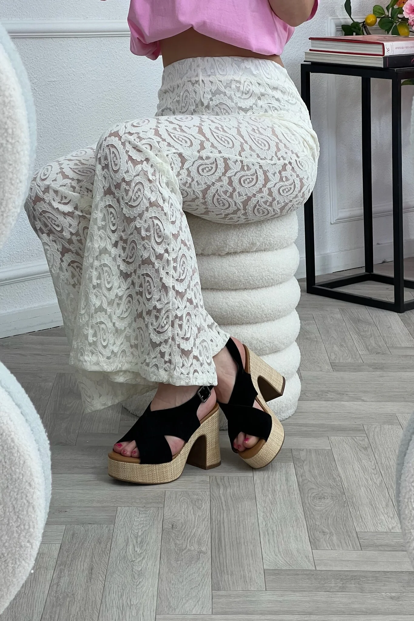 Summer Plateau Heels - Black